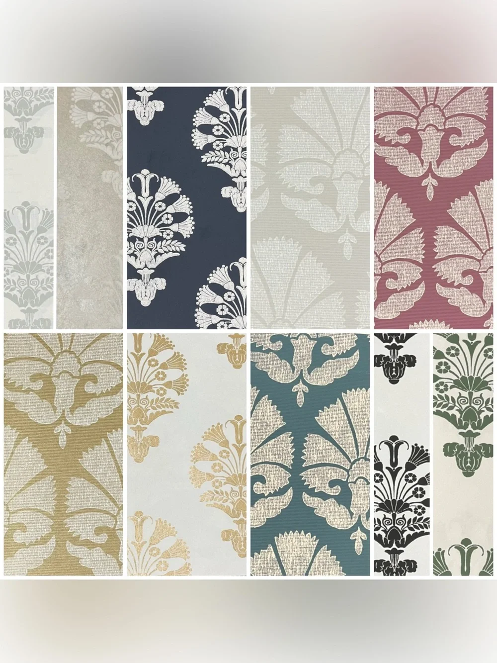 20 Large High Quality Designer Wallpaper Sample Sheets - Assorted Thick Textures